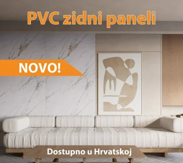 Decopa PVC zidni panel ambijent Carrara gold