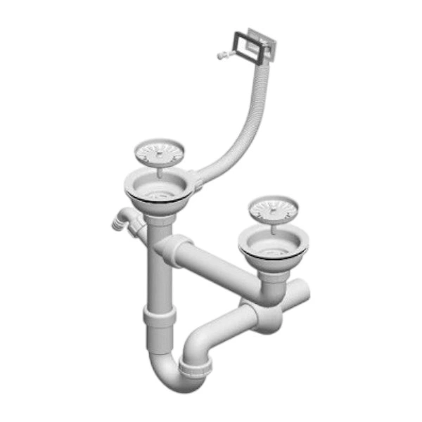 Sifon za sudoper s pravokutnim izljevom