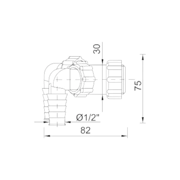Priključak za perilicu nacrt