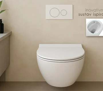 WC školjka s inovativnim tornado ispiranjem