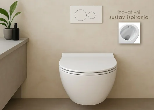WC školjka s inovativnim tornado ispiranjem